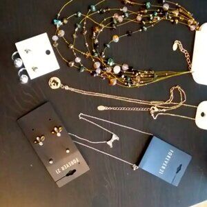 New ALDO/Forever 21 Fine Jewelry Set Necklaces Earrings